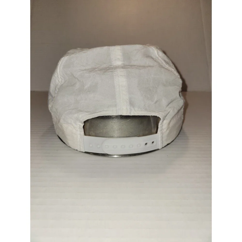 Vintage MOBIL 1 RACING White‎ Snapback Hat Nylon Autographed Race Car Drivers?